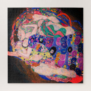 ヴィンテージ絵を描の「ヴァージン」Gustavクリムト ジグソーパズル