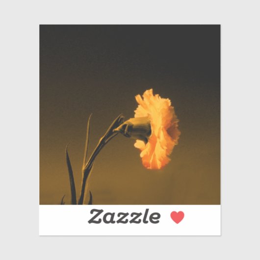 ヴィンテージ絵を描カーネーション シール (シート)