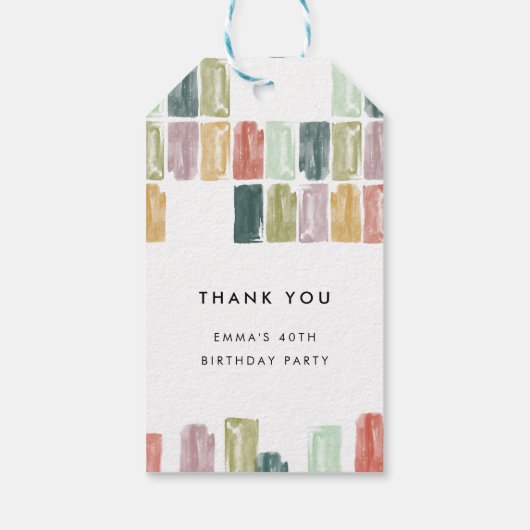 ヴィンテージ絵を描ジュエリーありがとうギフトラベル ギフトタグ (裏面)