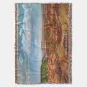 ヴィンテージ絵を描デザートブランケット スローブランケット (正面縦)