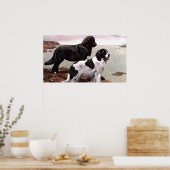 ヴィンテージ絵を描ニューファンドランズポスター ポスター (キッチン)