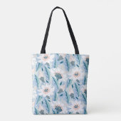 ヴィンテージ絵を描ハンドの花柄 トートバッグ (裏面)
