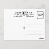 ヴィンテージ絵を描バニー葉書 ポストカード (裏面)