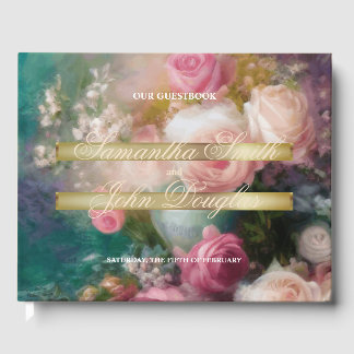 ヴィンテージ絵を描バライン旧オランダスタイル ゲストブック