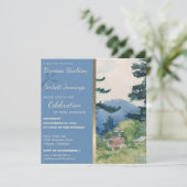 ヴィンテージ絵を描フォレスト結婚式招待状 招待状 (スタンド正面)