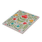 ヴィンテージ絵を描フローラ タイル (側面)