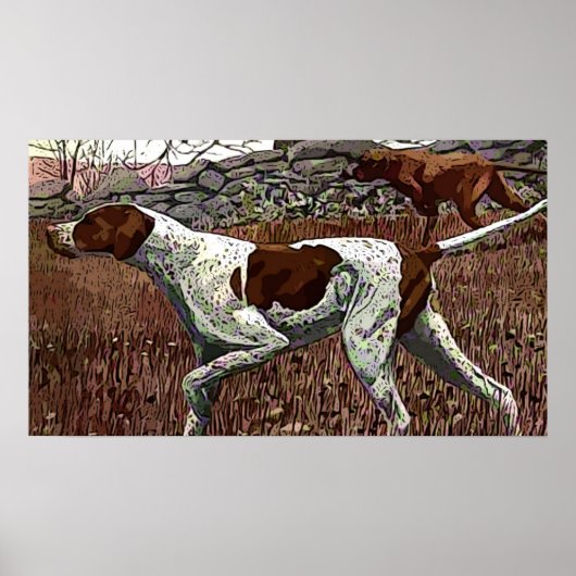 ヴィンテージ絵を描ポインター ポスター (正面)