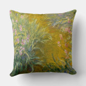 ヴィンテージ絵を描モネの虹彩の道 クッション (裏面)