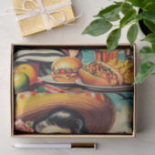 ヴィンテージ絵を描ラテンアメリカ系女性 薄葉紙 (ギフト)