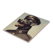 ヴィンテージ絵を描犬 タイル (側面)