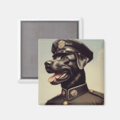 ヴィンテージ絵を描犬 マグネット (正面/裏面)