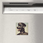 ヴィンテージ絵を描犬 マグネット (インサイチュ (食洗機))