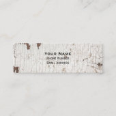 ヴィンテージ絵を描白材 スキニー名刺 (正面)