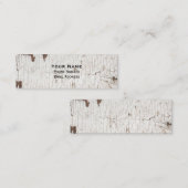 ヴィンテージ絵を描白材 スキニー名刺 (正面/裏面)