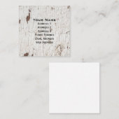 ヴィンテージ絵を描白材 スクエア名刺 (正面/裏面)