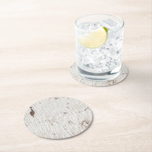 ヴィンテージ絵を描白材 ラウンドペーパーコースター (インサイチュ)