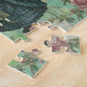 ヴィンテージ絵を描素朴イースターラビットシーン ジグソーパズル (側面)