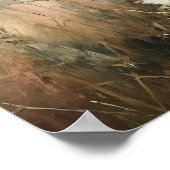 ヴィンテージ絵を描花 ポスター (角)