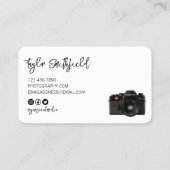 ヴィンテージ絵を描（ばちゃばちゃ）跳ねる撮影 名刺 (裏面)