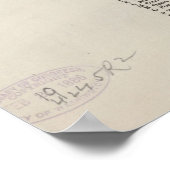 ヴィンテージ絵図パリテキサス州(1885) ポスター (角)