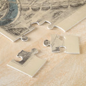 ヴィンテージ絵図パリ・フランスの地図(1871) ジグソーパズル (側面)