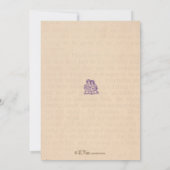 ヴィンテージ絵本パーティーの招待状 招待状 (裏面)