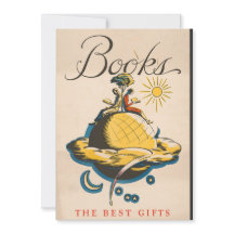 ヴィンテージ絵本愛好家ギフト折りカード