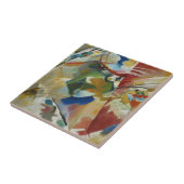 ヴィンテージ絵画とグリーンバイカンディンスキー タイル (側面)