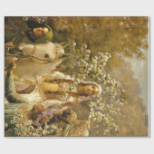 ヴィンテージ絵画のギニー女王のメイイング ラッピングペーパー (フラット)