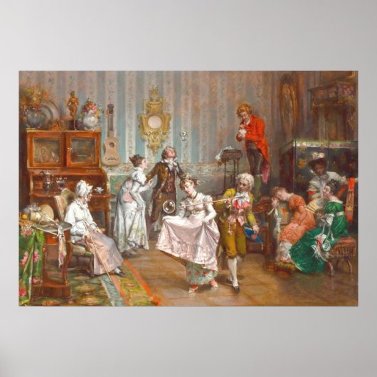 ヴィンテージ絵画のダンスポスター ポスター (正面)