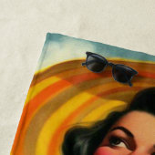 ヴィンテージ絵画のピン留め ビーチタオル (インサイチュ)