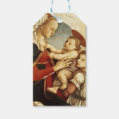 ヴィンテージ絵画のマリアとイエスのクリスマス ギフトタグ (正面)
