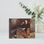 ヴィンテージ絵画のロバート・ルイス・スティーブンソン(1887年) ポストカード (スタンド正面)