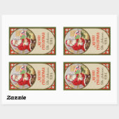 ヴィンテージ絵画のワークショップ 長方形シール (シート)