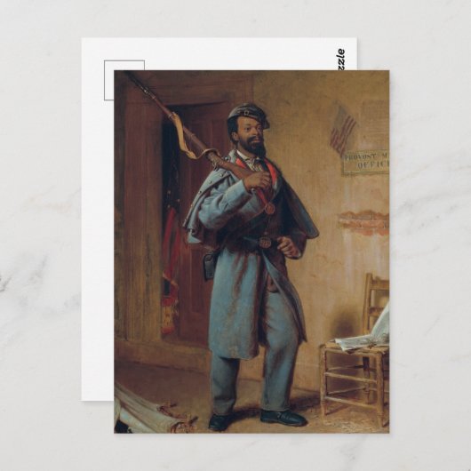 ヴィンテージ絵画の少しの戦争史：新兵 ポストカード (正面/裏面)