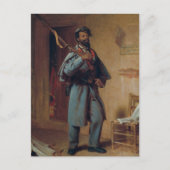 ヴィンテージ絵画の少しの戦争史：新兵 ポストカード (正面)