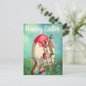 ヴィンテージ絵画の復活卵ハッピーイースター ポストカード (スタンド正面)