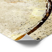 ヴィンテージ絵画の水色の頭 ポスター (角)