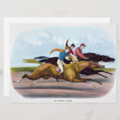 ヴィンテージ絵画の競馬場 シーズンカード (正面/裏面)