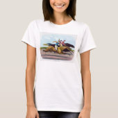 ヴィンテージ絵画の競馬場 Tシャツ (正面)