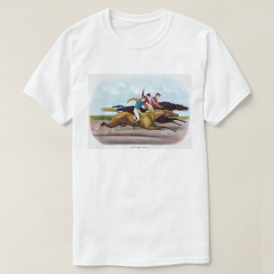 ヴィンテージ絵画の競馬場 Tシャツ