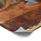 ヴィンテージ絵画の聖ジョージとドラゴン ポスター (角)