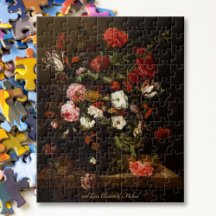 ヴィンテージ絵画の花と子供の芸術愛好家