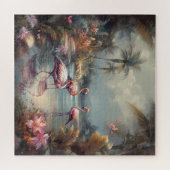 ヴィンテージ絵画の花 ジグソーパズル (横)