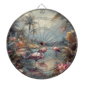 ヴィンテージ絵画の花 ダーツボード (正面)