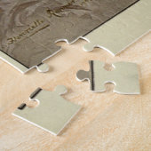 ヴィンテージ絵画の黒猫(1903年) ジグソーパズル (側面)