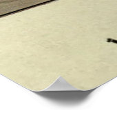 ヴィンテージ絵画の黒猫（1903年） ポスター (角)