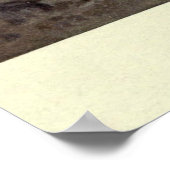 ヴィンテージ絵画アカシカ（1909年） ポスター (角)