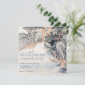 ヴィンテージ絵画アジ結婚ア美術 招待状 (スタンド正面)