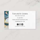 ヴィンテージ絵画アーティスト名刺 名刺 (裏面)